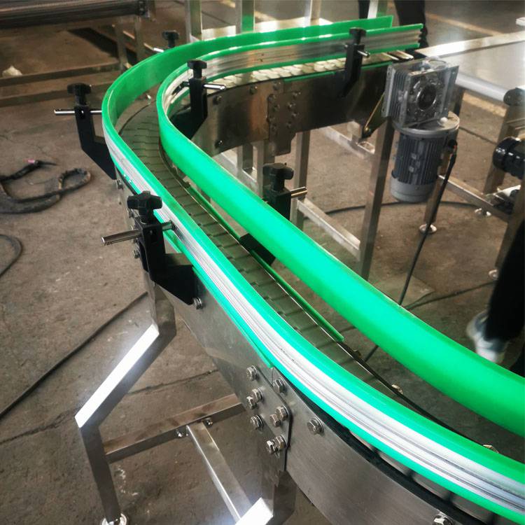 捷迅化妆品传送带输送机矿泉水饮料输送机