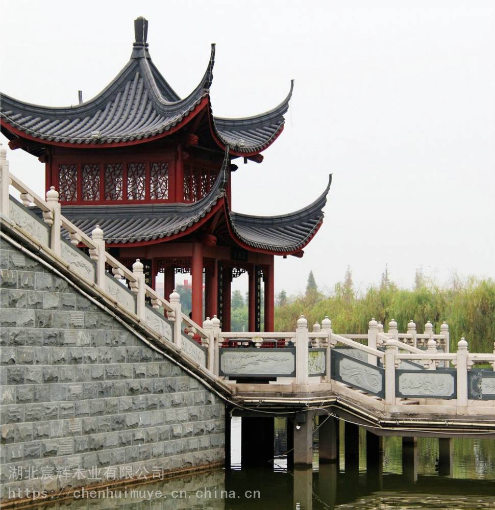 湖北古建筑六角亭重檐六角亭2019新报价