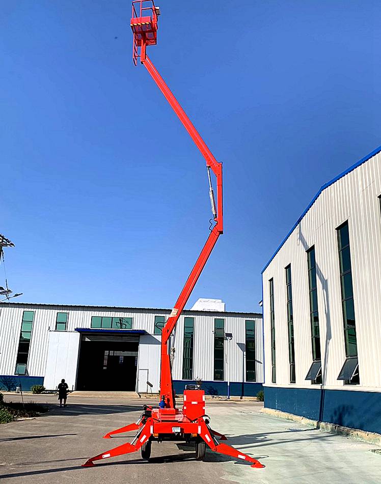 360旋转升降机sjq14移动式升降机柴油机式高空作业车