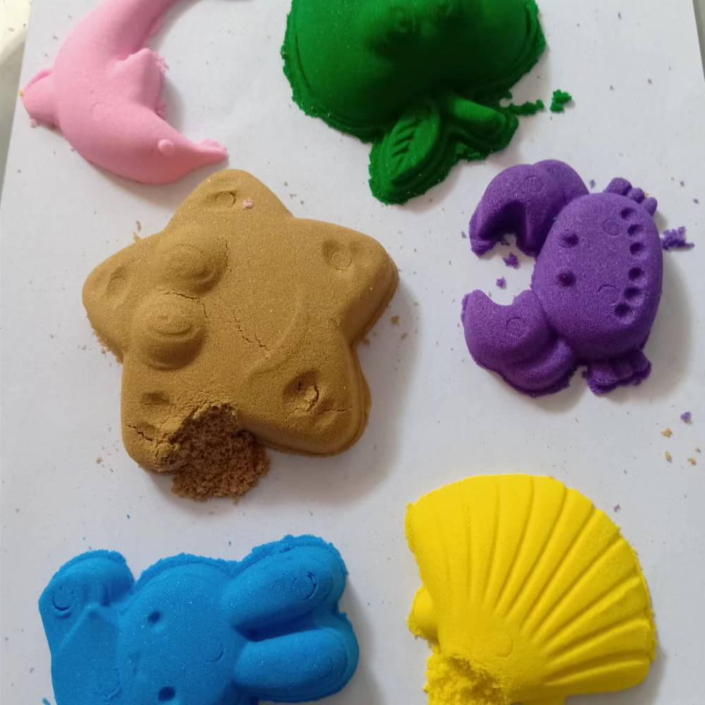 太空砂儿童砂柔软细腻棉花沙不易干不易掉色自由发挥各种玩发