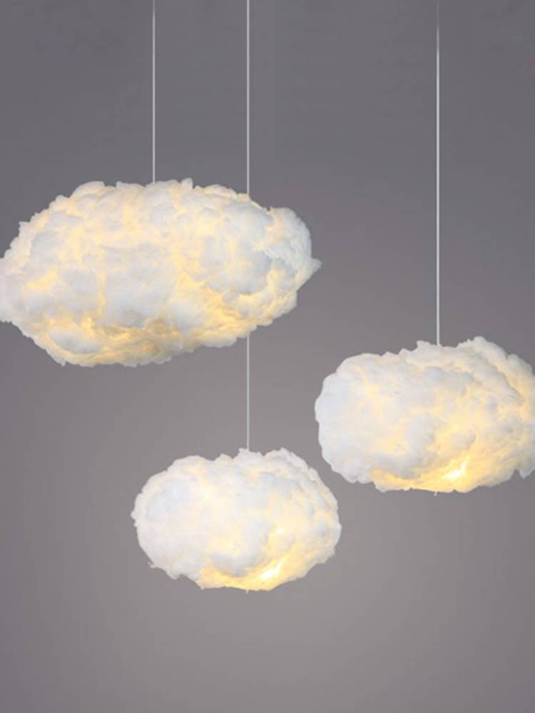樊灯网红云朵灯吊灯餐厅灯商场服装店装饰灯创意棉花云彩吊灯白云吊灯
