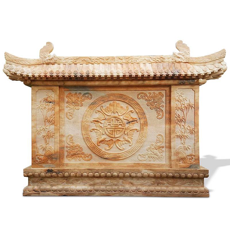 浙江宁波青石仿古影壁墙四合院石雕照壁影壁墙各种规格均可定制