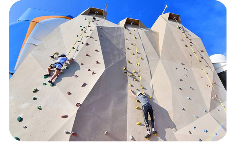 攀岩墙室内外玻璃钢攀爬器材拓展攀岩设备攀爬架感统体能训练器材