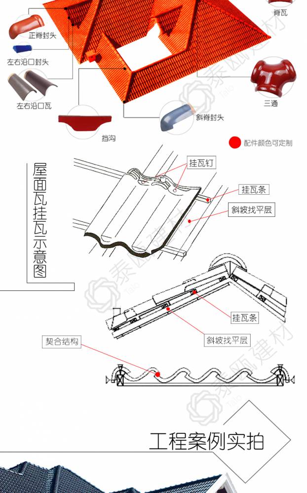 西瓦铺贴方法分解图图片