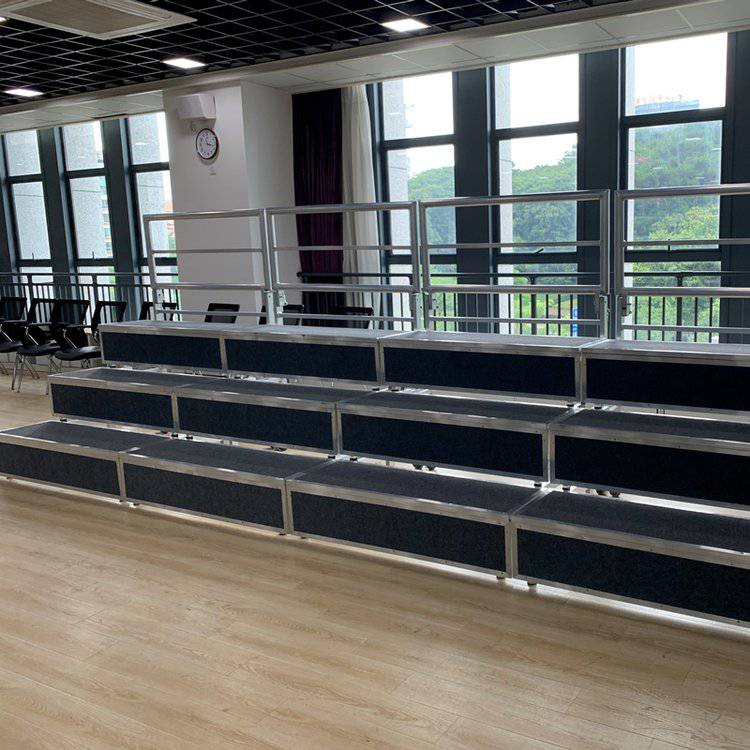 学校演出铝合金合唱架子三层四层校园活动台舞台梯演唱合唱站架