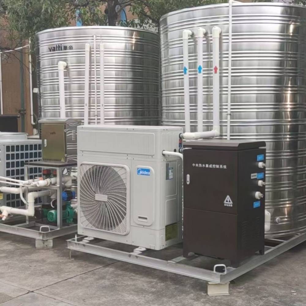 10吨热水工程 空气能热泵系统工程