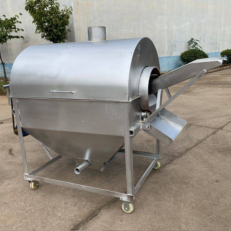 密闭式滚筒炒锅小型滚筒炒锅供应全自动温控炒货机