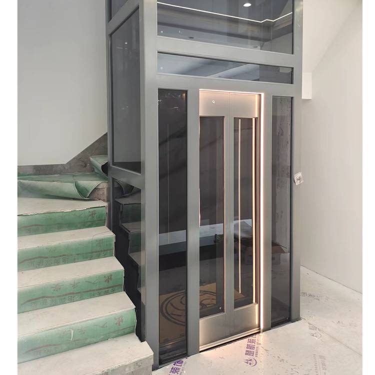 自动玻璃门小型升降机仓库货物提升机微型液压家用电梯图片