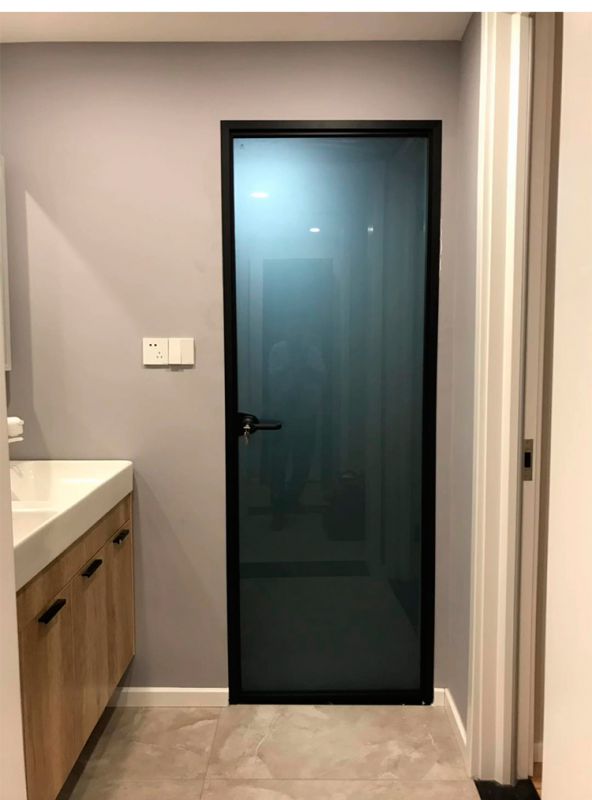 威尔普斯铝合金16窄边框平开门卫生间玻璃门卫生间门