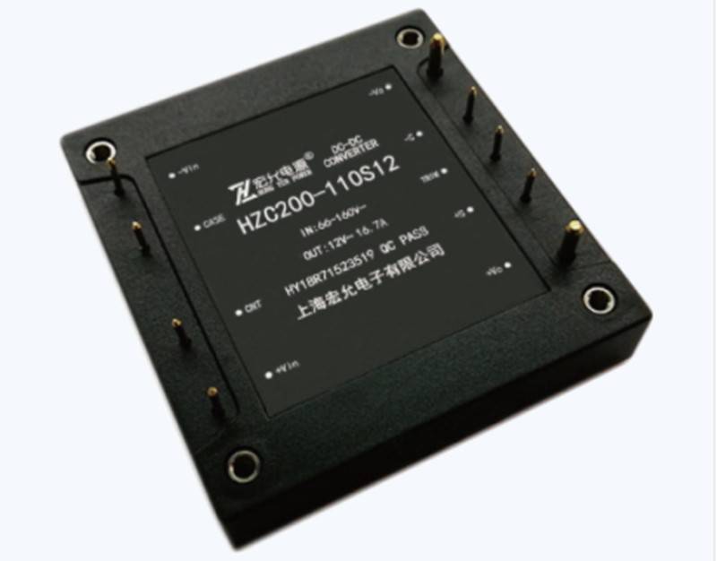 宏允全砖宽压输入电源模块hzd全砖400w110v转5v电力保护自恢复电源