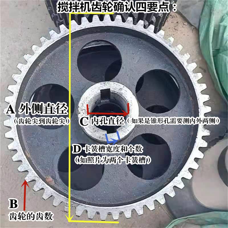 供應陝西商洛鄭州三強js500攪拌機齒輪減速機齒輪