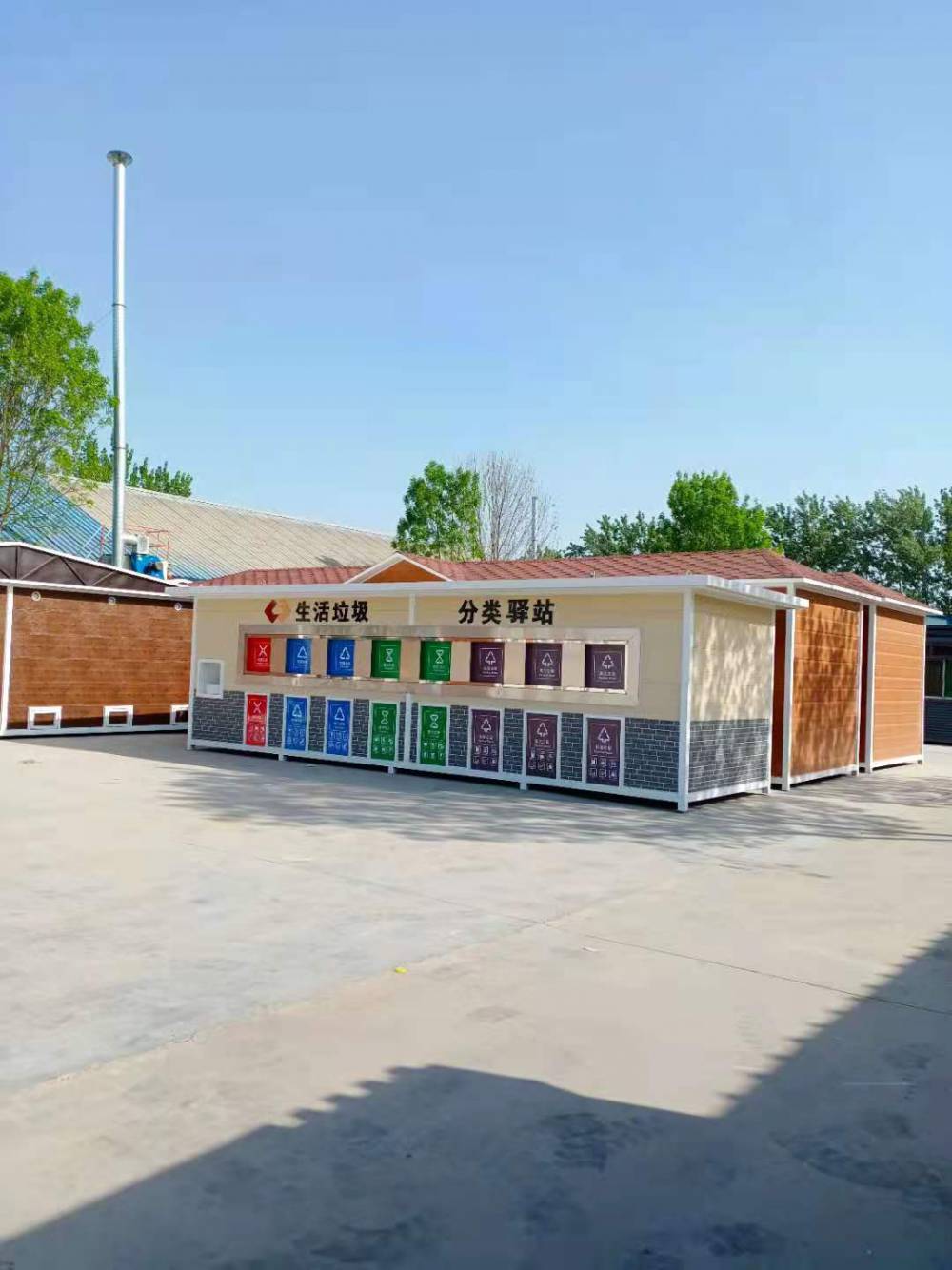 不锈钢垃圾房分类垃圾亭医院环卫站北京厂家供应图片