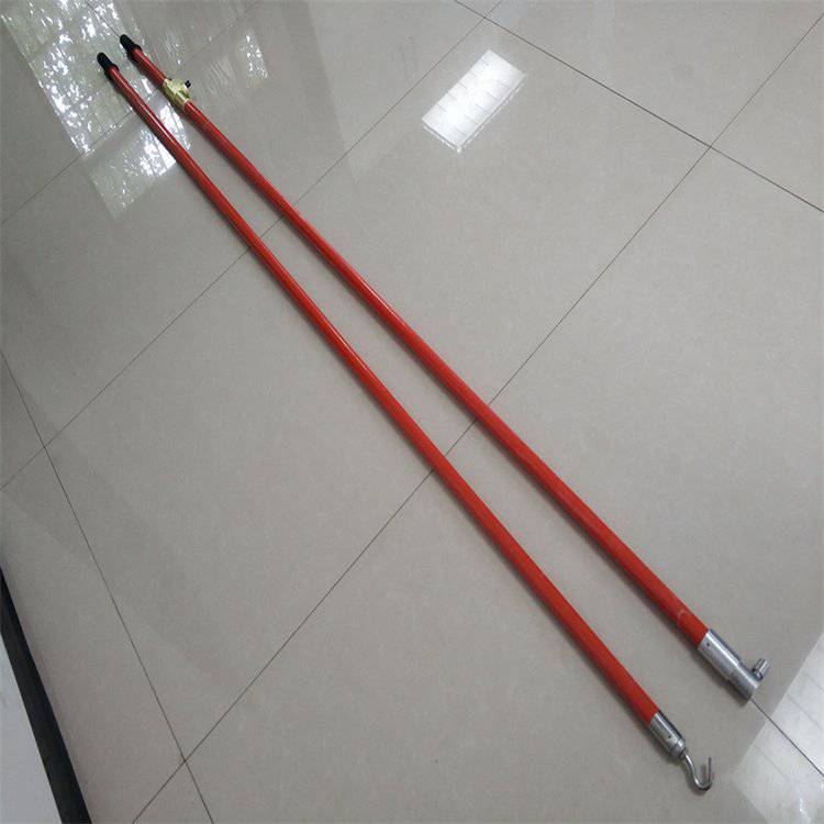 高压绝缘钩头杆25米环氧树脂勾头快插式操作杆10kv夹持导线钩杆