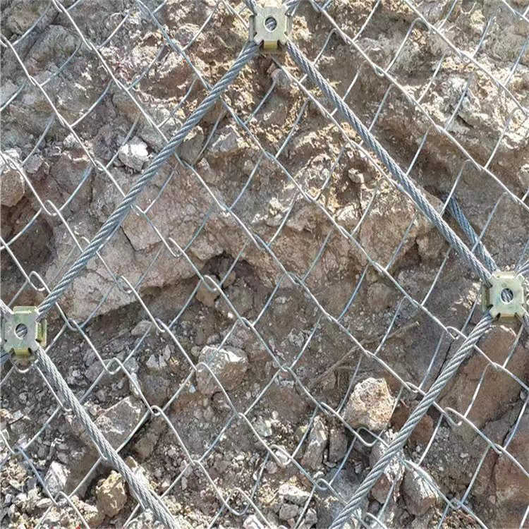 sns被动防护网 边坡钢丝绳网 锚杆长度 1.5m 定做销售