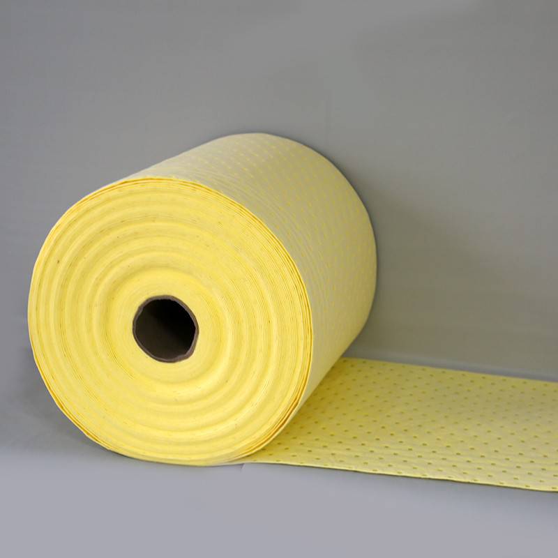 吸液棉黄色吸水垫吸酸碱危化品化学品泄露应急物吸附棉工业吸油棉