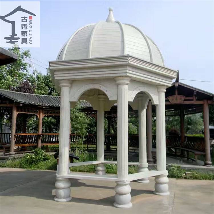 供应圆形景观凉亭景区木制圆形亭子斗笠防腐木欧式凉亭