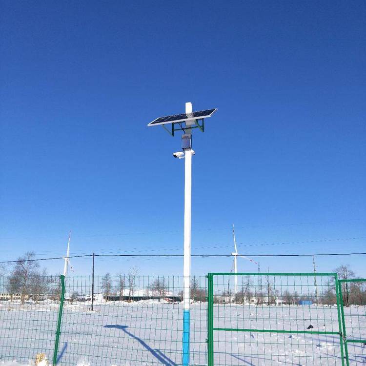 会宁县太阳能监控杆八棱监控立杆太阳能供电监控
