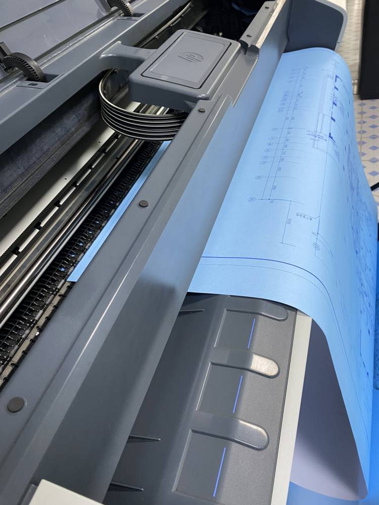 hpt795b0绘图仪44英寸写真机蓝图机95成新高速兰纸机