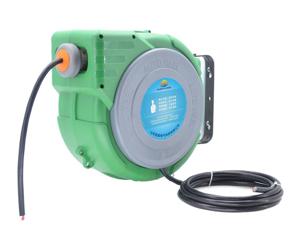 380v伸缩收线器 自动电缆收线器 伸缩电缆盘 自主收线足***线 可跟