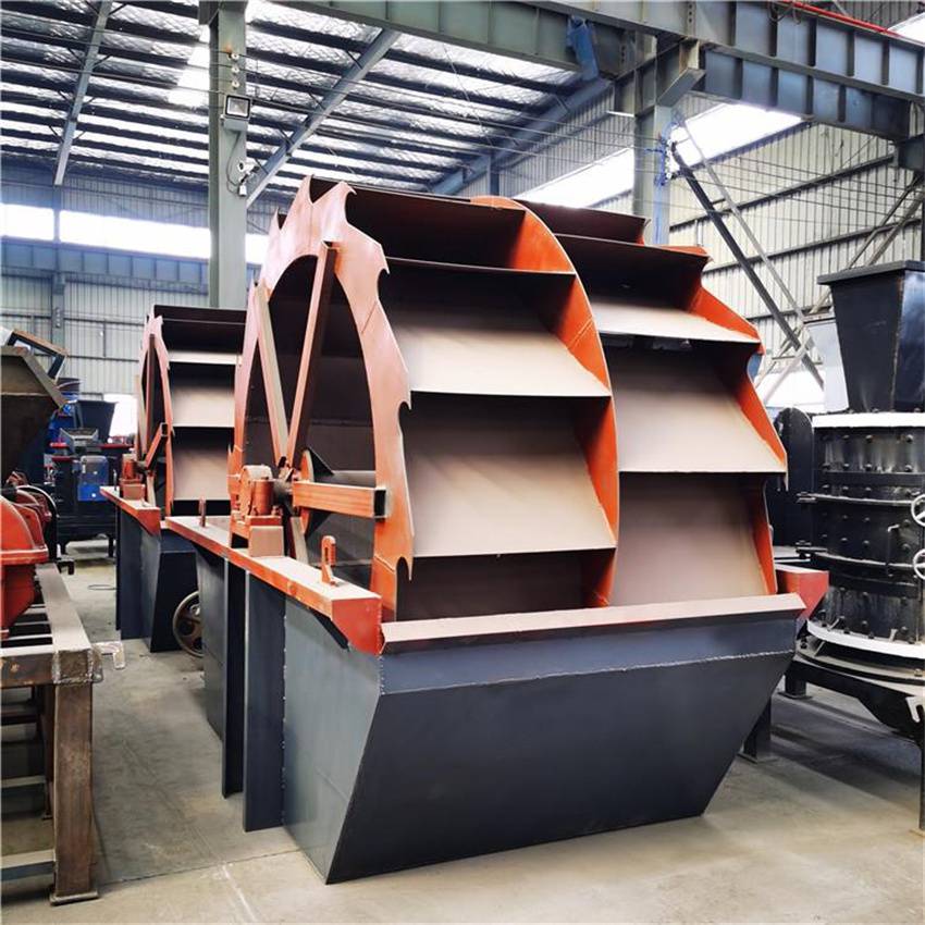 轮式洗沙机每小时洗沙多方三排式二次水洗轮式洗沙机