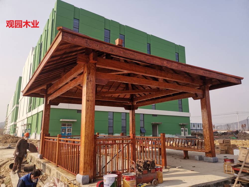 菠萝格四角亭现代四角亭四角凉亭叠瓦四角亭上海凉亭江苏凉亭江西凉亭