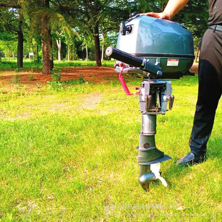 汽油挂桨机鱼塘小船水下推进器带档位木船外挂机