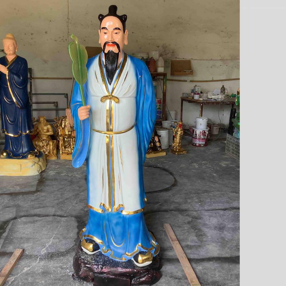 全真教王重阳七弟子神像全真七子树脂神像雕塑五重阳图片
