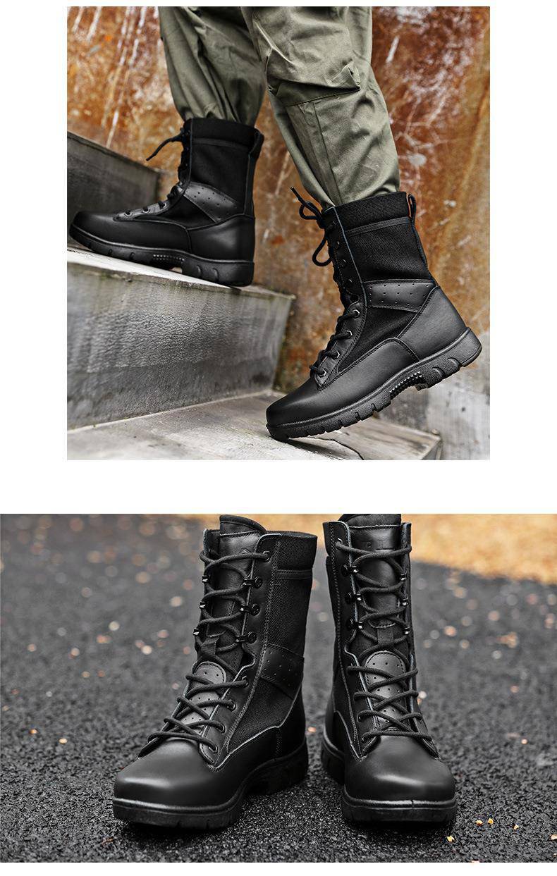 首页>运动服饰>户外鞋>军靴,战术靴>***新式作训战靴轻便透气高帮保安