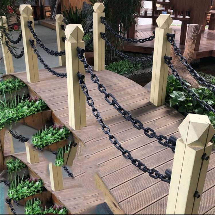 景点公园护栏链条 不锈钢链条 25x75链条 上漆工艺不易生锈