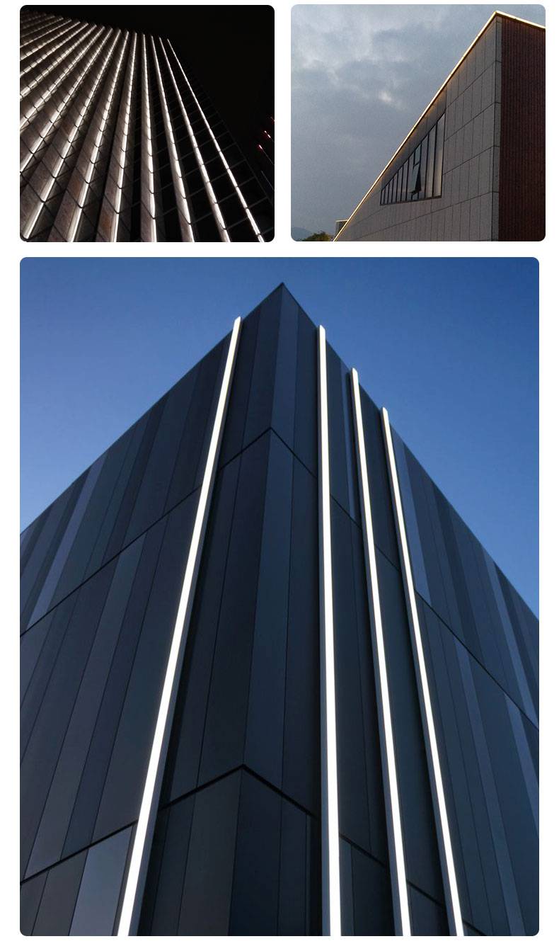 led线条灯12w户外防水侧边藏线条形灯楼体亮化洗墙灯