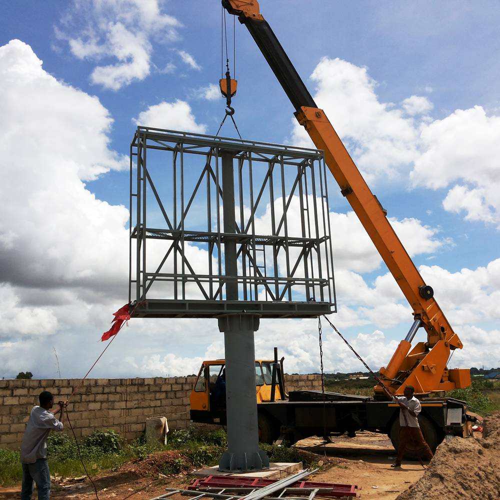 【led单立柱广告牌钢结构】视频介绍 - 中国供应商