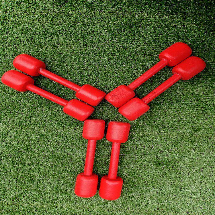 【奥昌 儿 童哑铃 儿童趣味软式器材 中小学达标器材投标采购 木哑铃