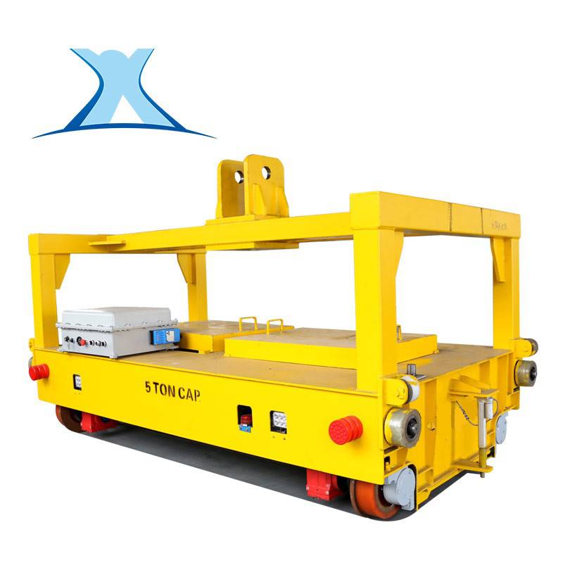 百特智能rgv小车有轨自动托盘小车地轨线仓储轨道机器人运输平台图片