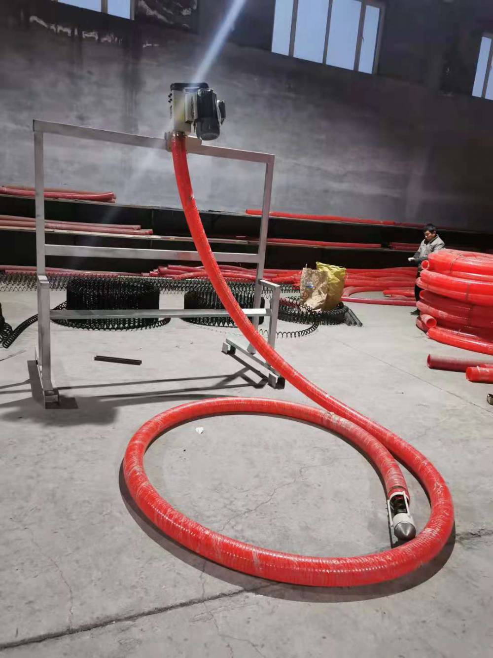 吸粮机螺旋绞龙吸谷机小型车载稻谷抽粮机玉米软管上料机的农用机械