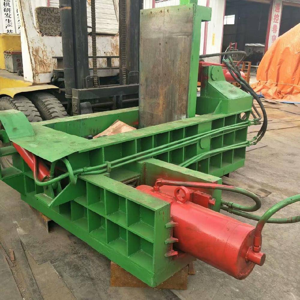 亿达供应125吨卧式金属打包机铁屑铝屑压包机铁桶压扁机