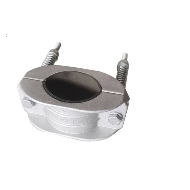 jgh-6型铝合金电缆固定线夹***型单芯绕性电缆固定夹橡胶垫抱箍