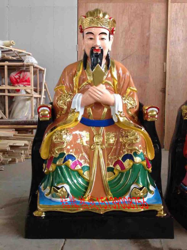 河南东岳府君神像13米东岳大帝泰山爷道教树脂神像批发