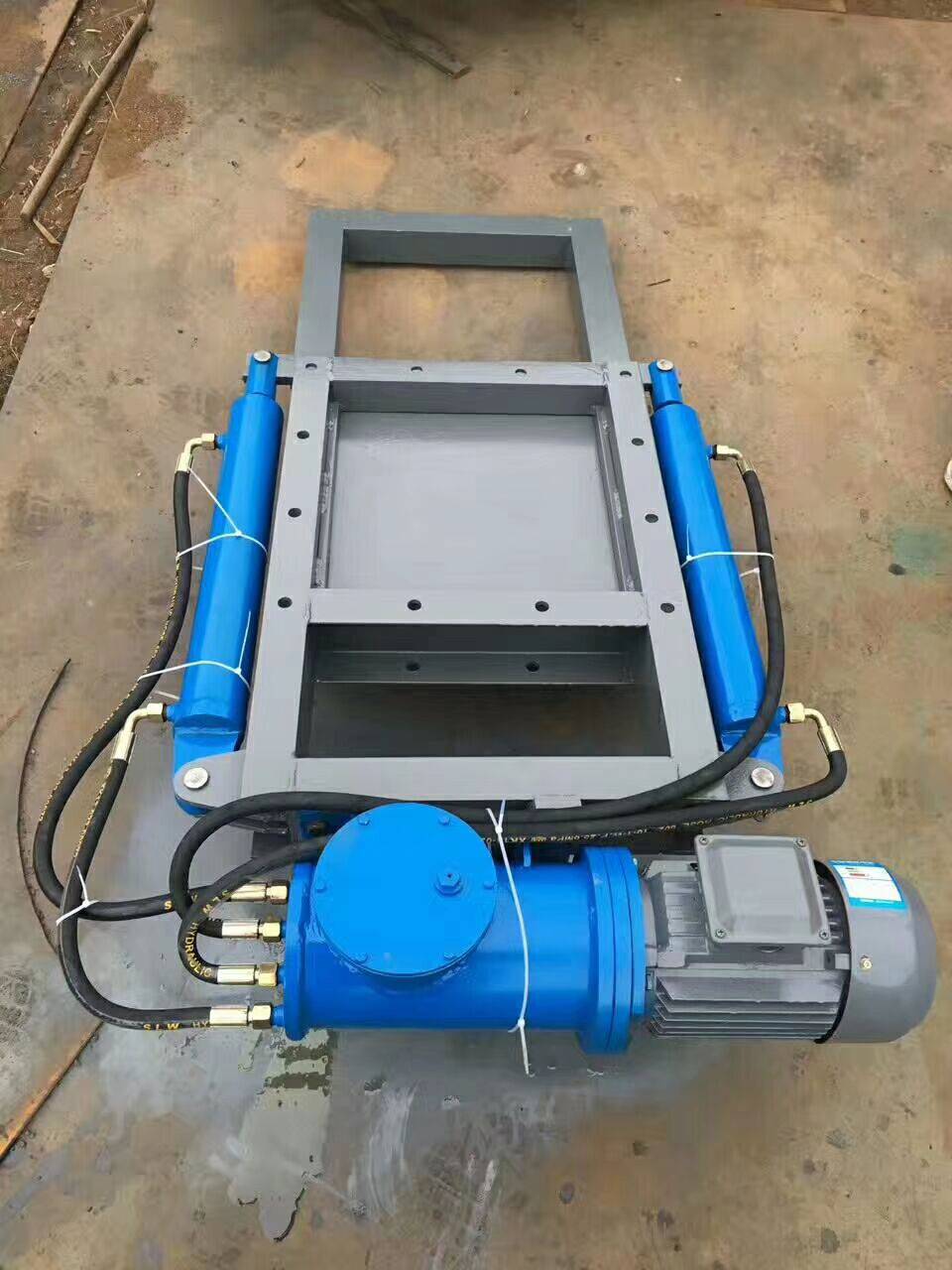 电液动双缸插板阀800800dpz800电液动插板阀定制闸板阀