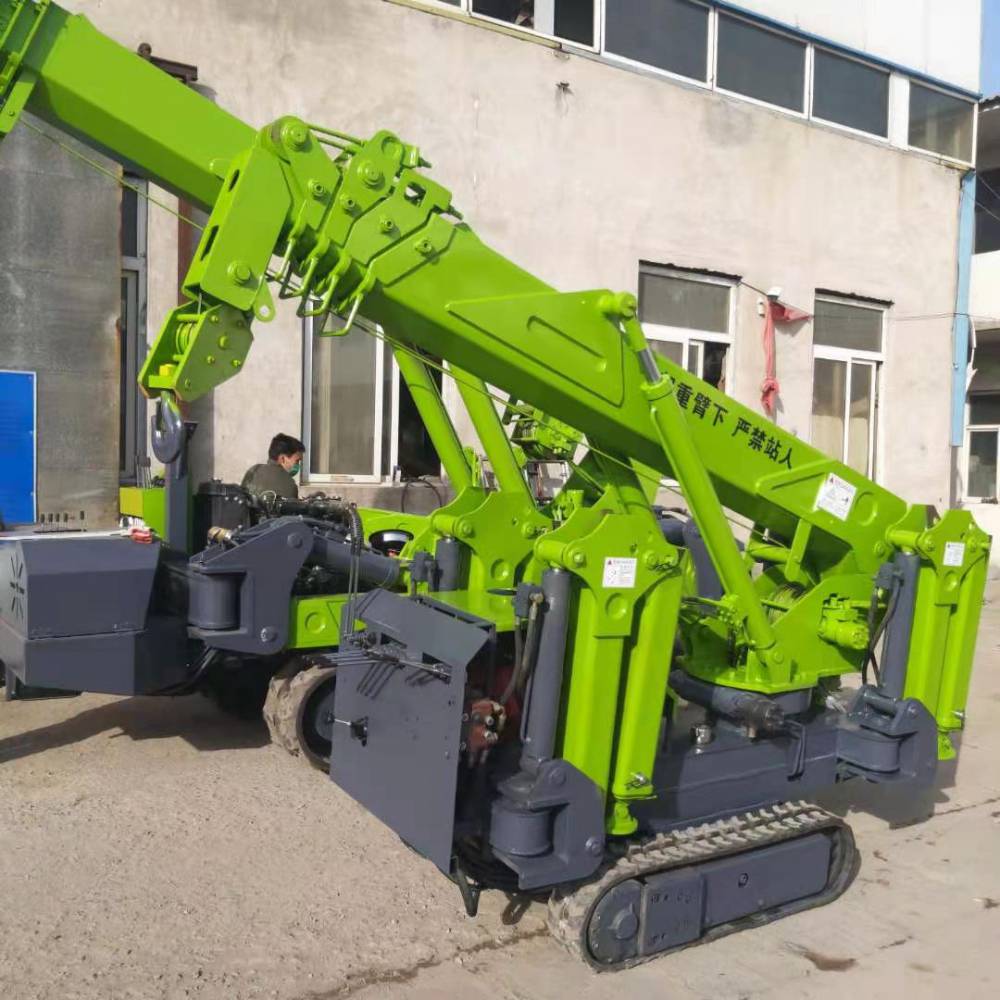 车间设备检修液压伸缩臂小型室内趴腿蜘蛛吊