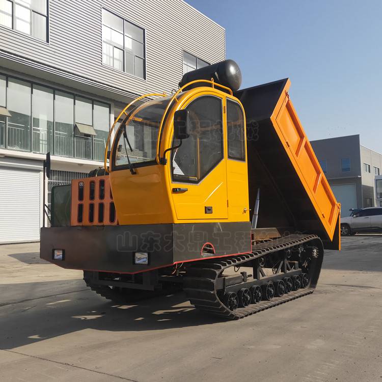 农场用车8吨履带运输车全地形爬山虎履带搬运机坦克调头履带翻斗车