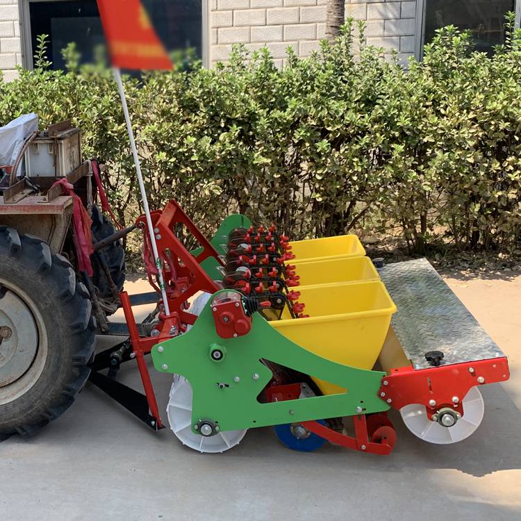 大蒜播种机农用栽大蒜机小型手推播种机四轮拖拉机带播大蒜机器