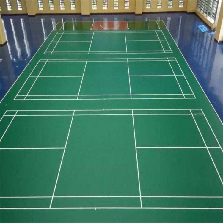 朝阳 室内篮球场地板 羽毛球塑胶地板 图案定制地胶