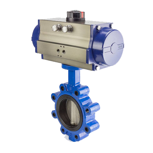 气动凸耳蝶阀气动支耳蝶阀气动梅花形蝶阀