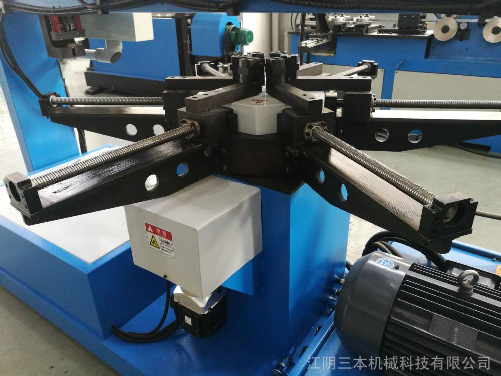 法兰冲孔机圆法兰冲孔机视频法兰生产线