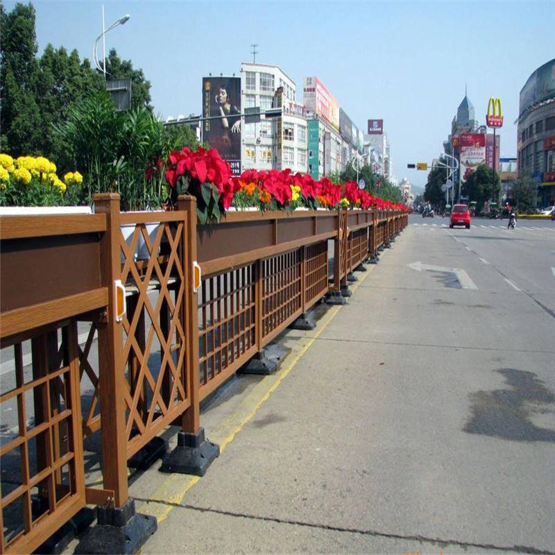 城市道路文化护栏景观隔离铁艺异形花式护栏文化创意马路中间护栏