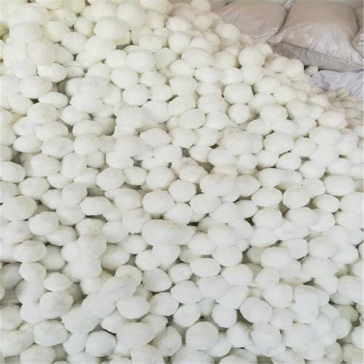荣茂纤维球生产设备 精细过滤油田水用改性纤维球滤料商家