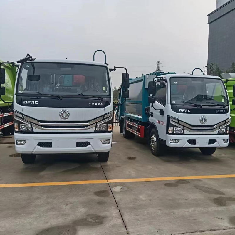 东风天锦垃圾压缩处理车生活垃圾清运车车身密封性好