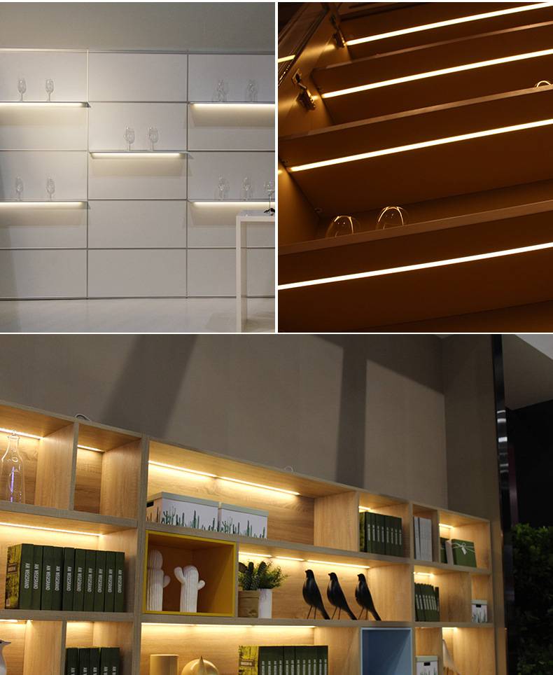 智能led人体感应灯条红外感应灯条衣柜橱柜鞋柜长条灯12v