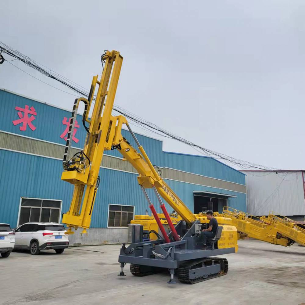 25米护坡潜孔打孔钻机360度旋转作业支护加固锚固钻机