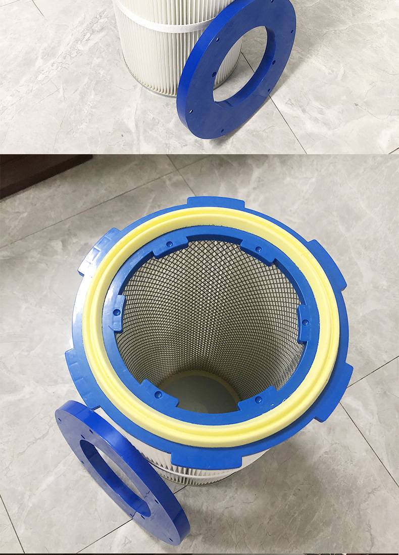 供应工业六耳快拆聚酯纤维除尘滤筒喷砂喷涂抛丸阻燃滤筒